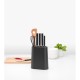 Блок за ножове с държач за прибори Brabantia Profile New, Dark Grey