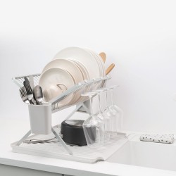 Сушилник за съдове сгъваем Brabantia SinkSide Light Grey
