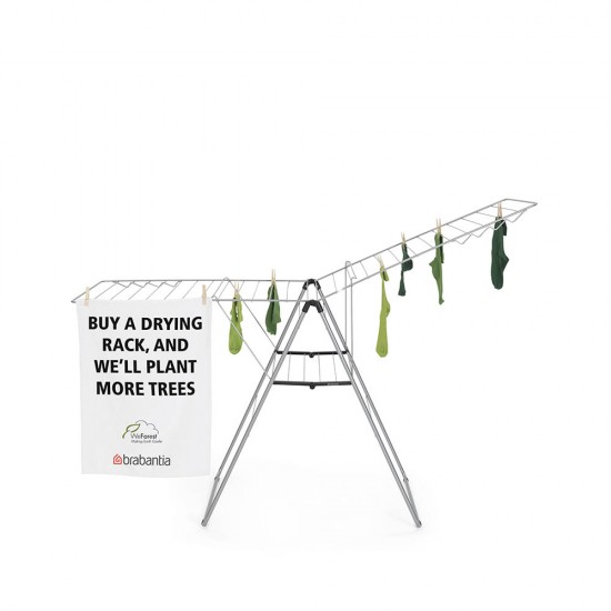 Сушилник за дрехи Brabantia Hangon 25m, Metallic Grey Сушилник за дрехи Brabantia Hangon 25m, Metallic Grey
