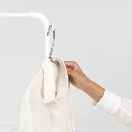 Сушилник за дрехи Brabantia Hangon 25m с допълнителен прът, Fresh White