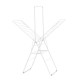 Сушилник за дрехи Brabantia Hangon 25m с допълнителен прът, Fresh White