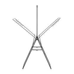 Сушилник за дрехи Brabantia Hangon 25m с допълнителен прът, Matt Black