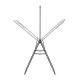 Сушилник за дрехи Brabantia Hangon 25m с допълнителен прът, Matt Black