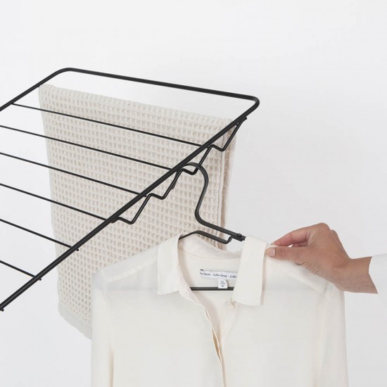 Сушилник за дрехи Brabantia Hangon 25m с допълнителен прът, Matt Black