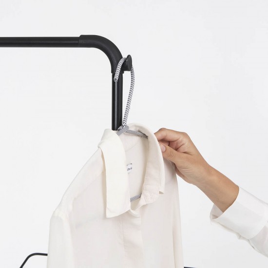 Сушилник за дрехи Brabantia Hangon 25m с допълнителен прът, Matt Black