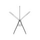 Сушилник за дрехи Brabantia Hangon 25m с допълнителен прът, Matt Black