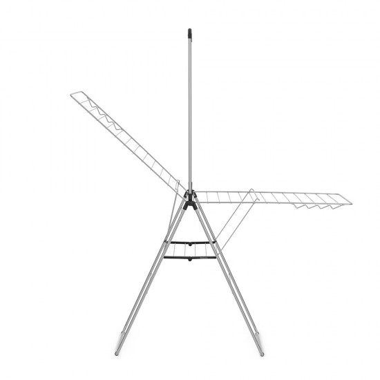 Сушилник за дрехи Brabantia Hangon 25m с допълнителен прът, Metallic Grey