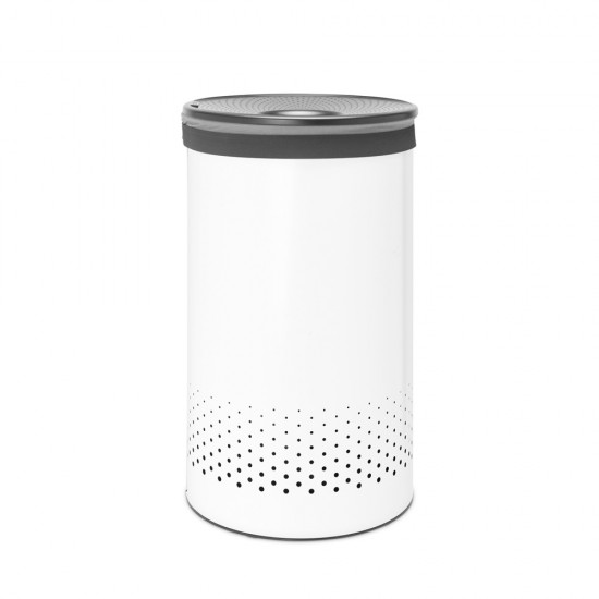Кош за пране Brabantia 60L, White, пластмасов капак