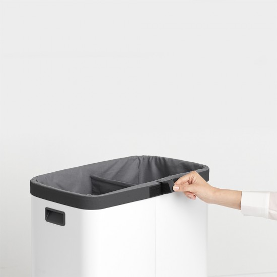 Торба за кош за пране Brabantia Bo 2x45L, Grey Торба за кош за пране Brabantia Bo 2x45L, Grey