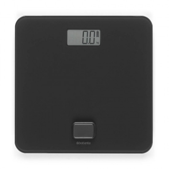Дигитална везна за баня Brabantia ReNew Dark Grey, работа без батерии Дигитална везна за баня Brabantia ReNew Dark Grey, работа без батерии