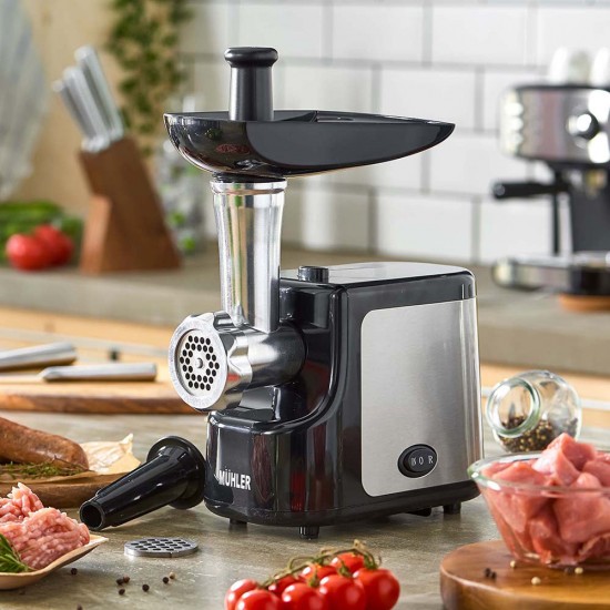 Месомелачка електрическа с приставка за домати Muhler MG-603S N, черен