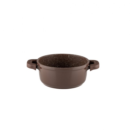 Тенджера Muhler Mia MR-1649M 16x7.5cm, 1.2L, шоколад, лят алуминий Тенджера Muhler Mia MR-1649M 16x7.5cm, 1.2L, шоколад, лят алуминий