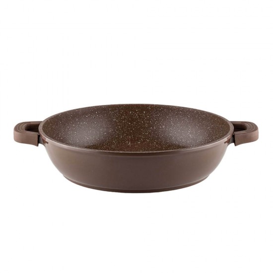 Тенджера плитка Muhler Mia MR-3275M 32x7.5cm, 4.3L, шоколад, лят алуминий Тенджера плитка Muhler Mia MR-3275M 32x7.5cm, 4.3L, шоколад, лят алуминий