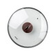Тиган уок с капак Muhler Mia MR-3285M 32x8.5cm, 3.8L, шоколад, лят алуминий Тиган уок с капак Muhler Mia MR-3285M 32x8.5cm, 3.8L, шоколад, лят алуминий