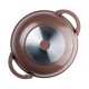 Тиган уок с капак Muhler Mia MR-3285M 32x8.5cm, 3.8L, шоколад, лят алуминий Тиган уок с капак Muhler Mia MR-3285M 32x8.5cm, 3.8L, шоколад, лят алуминий