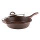 Тиган дълбок с капак Muhler Mia MR-2807M 28x7cm, 2.8L, шоколад, лят алуминий Тиган дълбок с капак Muhler Mia MR-2807M 28x7cm, 2.8L, шоколад, лят алуминий