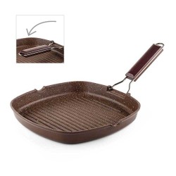 Тиган грил Muhler Mia MR-2819M 28x28cm, шоколад
