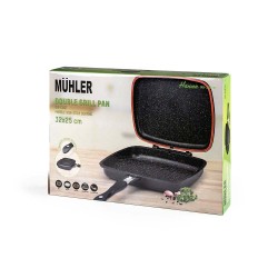 Тиган грил, двоен Muhler Hanna MR-3207M 32x25cm
