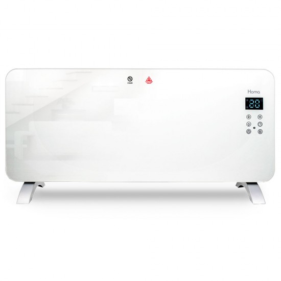 Печка конвекторна Homa PH-2039-GW, 2000W, стъклен панел Печка конвекторна Homa PH-2039-GW, 2000W, стъклен панел