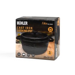 Тенджера Muhler Tika MR-2048CI 20x10cm, 2L чугун