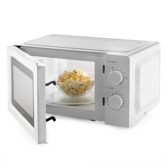 Микровълнова фурна MUHLER MO-5001 20L, бяла, механична Микровълнова фурна MUHLER MO-5001 20L, бяла, механична