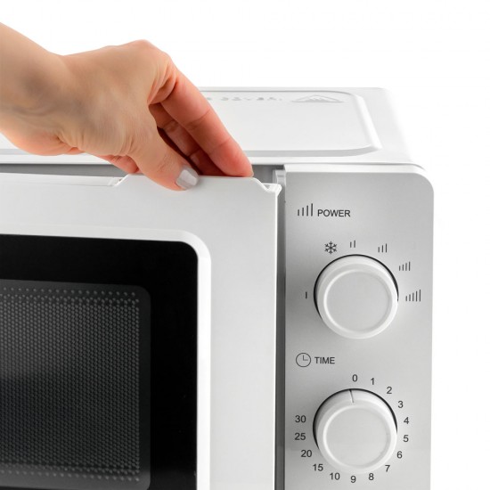 Микровълнова фурна MUHLER MO-5001 20L, бяла, механична Микровълнова фурна MUHLER MO-5001 20L, бяла, механична