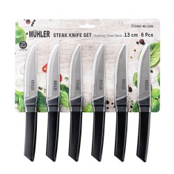 Ножове за стек комплект Muhler Prima MR-1256 13cm, 6 броя.