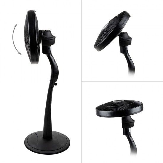 Вентилатор на стойка 16''Diplomat DX-555RC 2в1, 55W, Wi-Fi, таймер, височина 72/124.5 cm Вентилатор на стойка 16''Diplomat DX-555RC 2в1, 55W, Wi-Fi, таймер, височина 72/124.5 cm