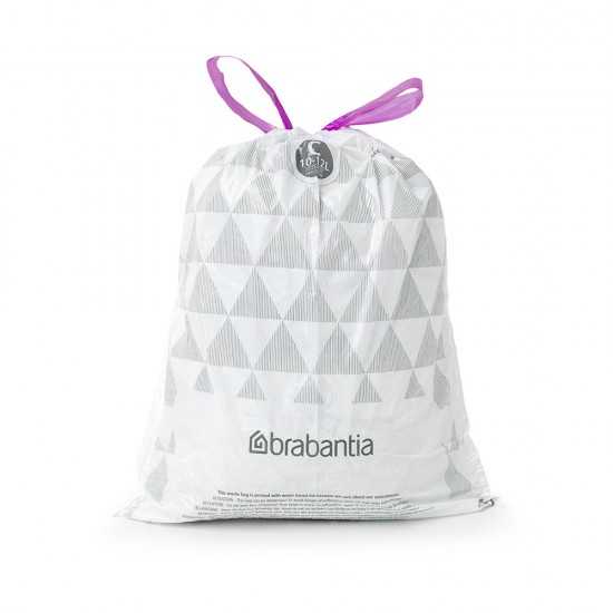 Торба за кош Brabantia PerfectFit Sort&Go/Touch N размер C, 10-12L, 40 броя, пакет Торба за кош Brabantia PerfectFit Sort&Go/Touch N размер C, 10-12L, 40 броя, пакет