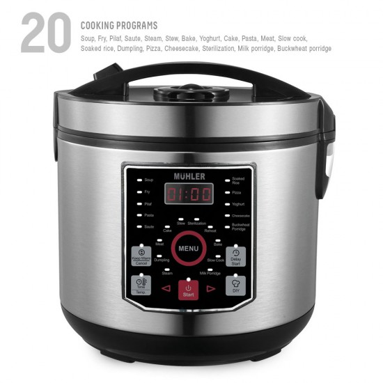 Електрически мултикукър MUHLER MLC-5020, 930W, 20 програми Електрически мултикукър MUHLER MLC-5020, 930W, 20 програми