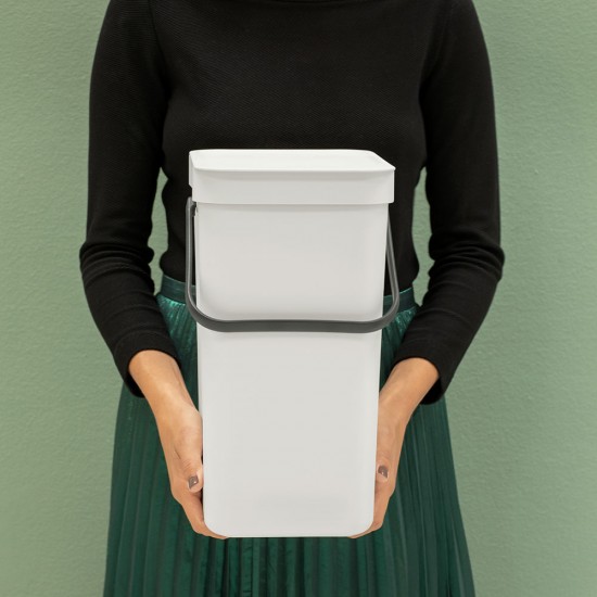 Кош за смет за разделно събиране Brabantia Sort&Go 12L, Light Grey Кош за смет за разделно събиране Brabantia Sort&Go 12L, Light Grey