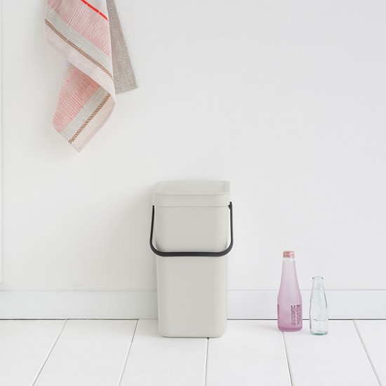 Кош за смет за разделно събиране Brabantia Sort&Go 12L, Light Grey Кош за смет за разделно събиране Brabantia Sort&Go 12L, Light Grey