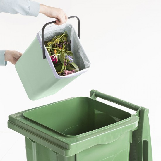 Кош за смет за разделно събиране Brabantia Sort&Go 12L, Jade Green