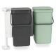Кош за смет за разделно събиране Brabantia Sort&Go 2x12L, Dark Grey & Jade Green Кош за смет за разделно събиране Brabantia Sort&Go 2x12L, Dark Grey & Jade Green
