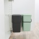 Кош за смет за разделно събиране Brabantia Sort&Go 2x12L, Dark Grey & Jade Green Кош за смет за разделно събиране Brabantia Sort&Go 2x12L, Dark Grey & Jade Green