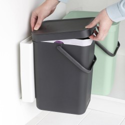 Кош за смет за разделно събиране Brabantia Sort&Go 2x12L, Dark Grey & Jade Green