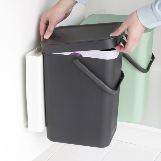 Кош за смет за разделно събиране Brabantia Sort&Go 2x12L, Dark Grey & Jade Green Кош за смет за разделно събиране Brabantia Sort&Go 2x12L, Dark Grey & Jade Green