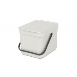 Кош за смет за разделно събиране Brabantia Sort&Go 6L, Light Grey