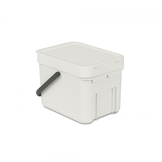 Кош за смет за разделно събиране Brabantia Sort&Go 6L, Light Grey Кош за смет за разделно събиране Brabantia Sort&Go 6L, Light Grey