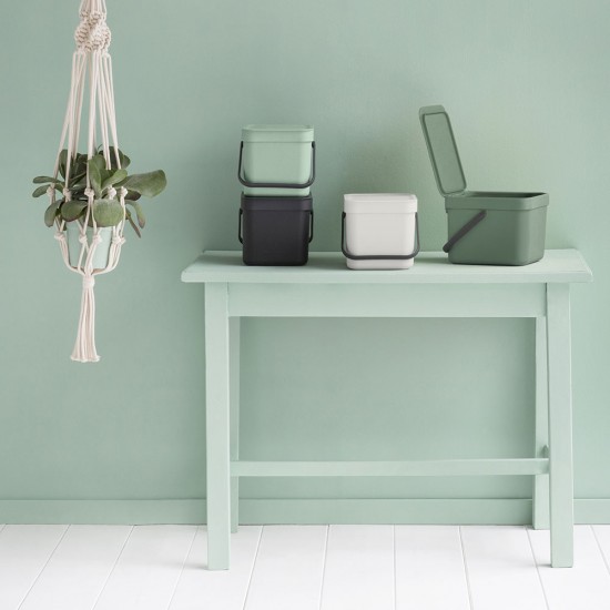 Кош за смет за разделно събиране Brabantia Sort&Go 6L, Light Grey Кош за смет за разделно събиране Brabantia Sort&Go 6L, Light Grey