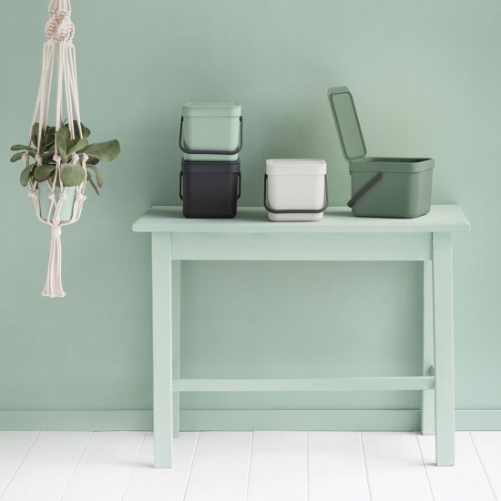Кош за смет за разделно събиране Brabantia Sort&Go 6L, Jade Green Кош за смет за разделно събиране Brabantia Sort&Go 6L, Jade Green