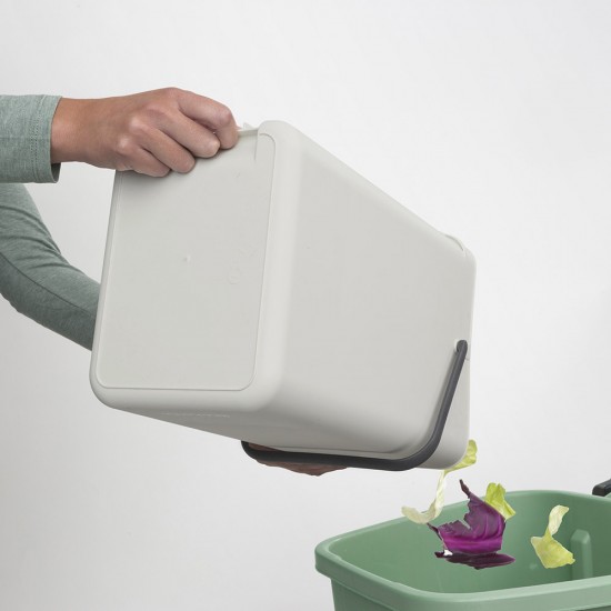 Кош за смет за разделно събиране Brabantia Sort&Go 16L, Light Grey Кош за смет за разделно събиране Brabantia Sort&Go 16L, Light Grey