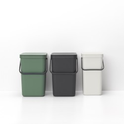 Кош за смет за разделно събиране Brabantia Sort&Go 16L, Light Grey
