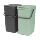 Кош за смет за разделно събиране Brabantia Sort&Go 2x16L, Dark Grey & Jade Green Кош за смет за разделно събиране Brabantia Sort&Go 2x16L, Dark Grey & Jade Green