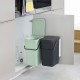 Кош за смет за разделно събиране Brabantia Sort&Go 2x16L, Dark Grey & Jade Green Кош за смет за разделно събиране Brabantia Sort&Go 2x16L, Dark Grey & Jade Green