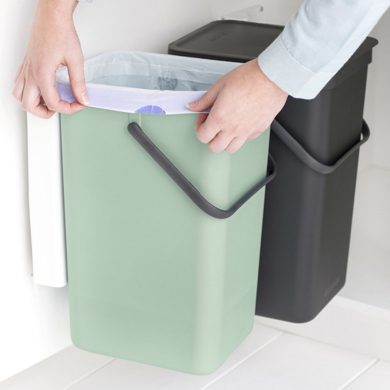 Кош за смет за разделно събиране Brabantia Sort&Go 2x16L, Dark Grey & Jade Green Кош за смет за разделно събиране Brabantia Sort&Go 2x16L, Dark Grey & Jade Green