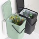 Кош за смет за разделно събиране Brabantia Sort&Go 2x16L, Dark Grey & Jade Green Кош за смет за разделно събиране Brabantia Sort&Go 2x16L, Dark Grey & Jade Green