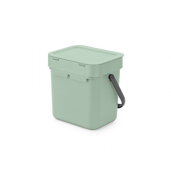 Кош за смет за разделно събиране Brabantia Sort&Go 3L, Jade Green Кош за смет за разделно събиране Brabantia Sort&Go 3L, Jade Green