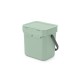 Кош за смет за разделно събиране Brabantia Sort&Go 3L, Jade Green Кош за смет за разделно събиране Brabantia Sort&Go 3L, Jade Green