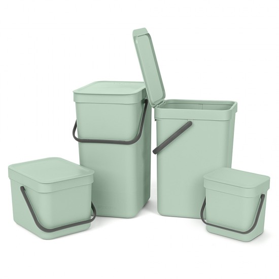 Кош за смет за разделно събиране Brabantia Sort&Go 3L, Jade Green Кош за смет за разделно събиране Brabantia Sort&Go 3L, Jade Green